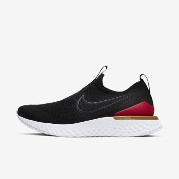 Nike Epic Phantom React Flyknit Icon Clash - Női Futócipő - Fekete/Piros/Metal Arany/Fekete